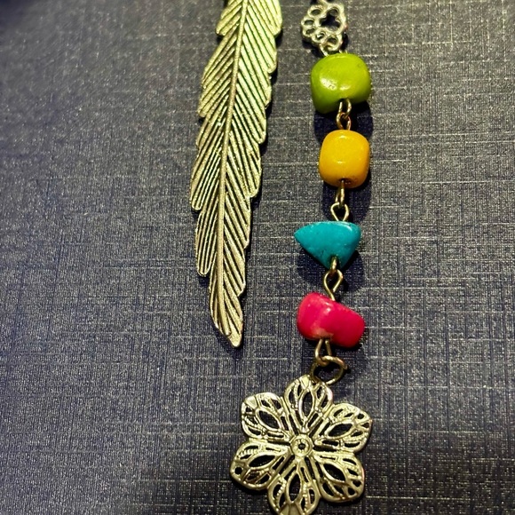 Colorful Beaded Feather bookmark - Picture 3 of 8